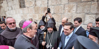 Յիսուսի գերեզմանի վերանորոգման արարողութիւնը